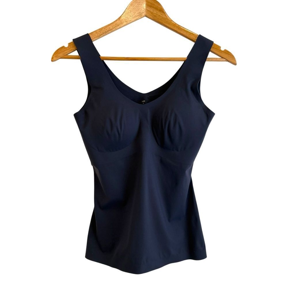 Knix LuxeLift Scoop Neck Dusty Blue Tank Top Size Medium